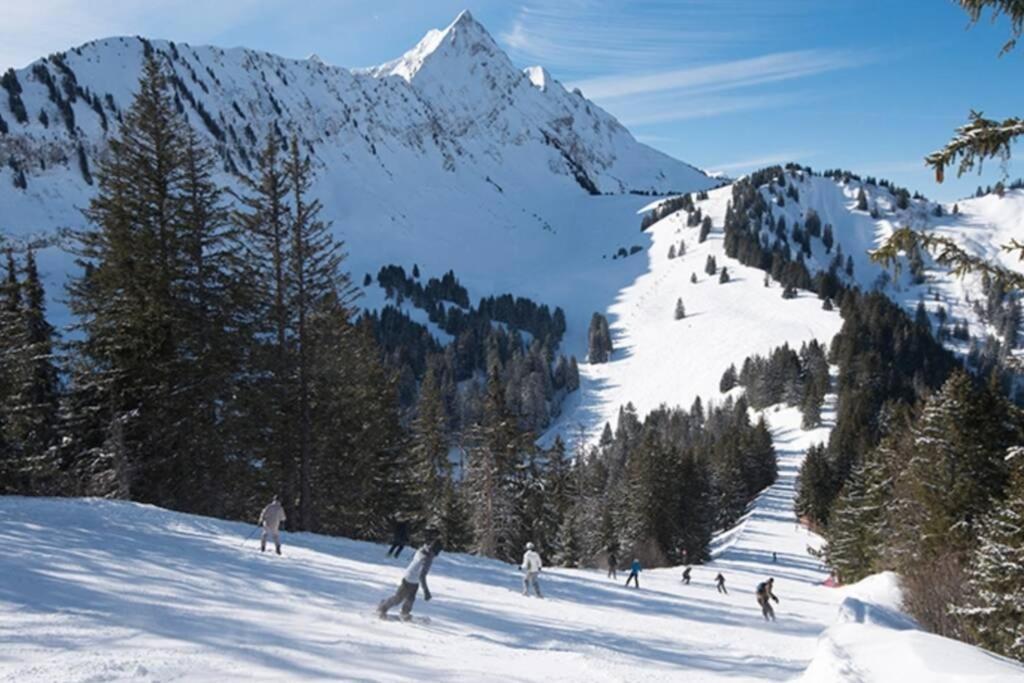 Le Relai S34: Spacious Ski-Side Studio with Mountain Views Saint-Jean-d'Aulps Exterior photo